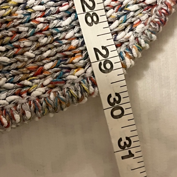 Easel Multicolor Crew Ragland Sleeve Rounded hem, Knit Sweater, size Large - Picture 9 of 9